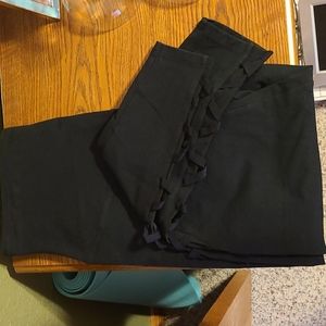 Black Leggings with Side Mesh Insert